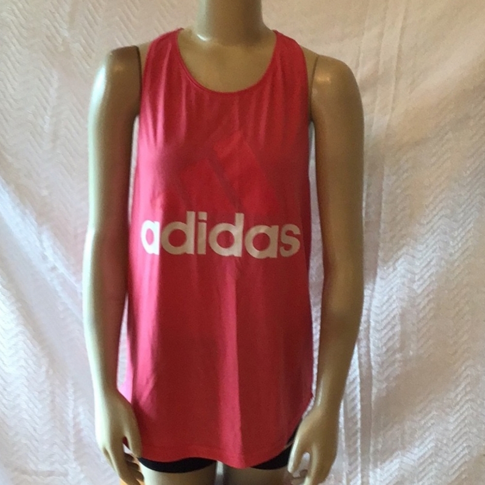 Pink Adidas racer back tank